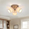 Glitzerlife Deckenleuchte 3 Flammig Deckenlampe Flur - Deckenstrahler Modern Deckenspot Silber Wandstrahler Schwenkbar 350° E14 MAX.25W lampe für Wohnzimmer Schlafzimmer Küche (ohne Leuchtmittel)
