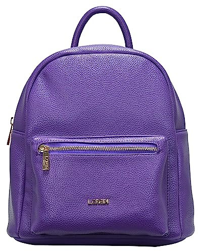 L.CREDI Damen-City-Rucksack BUDAPEST Backpack vegan 27x16x29 502 Lila