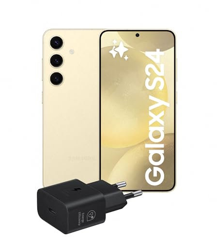 Samsung Galaxy S24 Smartphone AI, Caricatore incluso, Display 6.2'' FHD+ Dynamic AMOLED 2X, Fotocamera 50MP, RAM 8GB, 256GB, 4.000 mAh, Amber Yellow [Versione italiana]