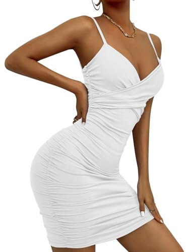 FEOYA Vestito Cocktail Donna Elegante Party Vestiti Discoteca da Donna Corto Elegante