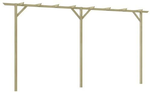 Kavolet Gartenpergola Rosenbogen Pergola Gartenbogen Rankhilfe Rosenbögen Gartenbögen Rankgitter Garten Spalier 400x40x205 cm Holz