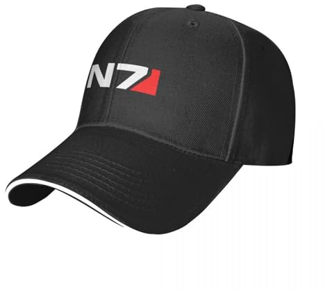 ENWIND Baseballmütze Mass Effect N7 Merchandise Cap Baseballmütze Vintage Strandhut Kappen für Frauen Herren Retro Outdoor Freizeit Dad Hat Für Herren Damen Geschenk