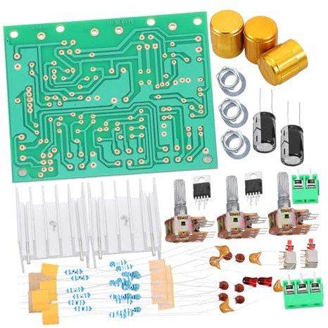 SEWOART Scheda Amplificatore Audio Stereo Doppio Canale Modulo Amplificatore Di Potenza Design Innovativo Per Chiarezza Sonora Kit Di Amplificazione Fai Da Te Materiali Plastici Resistenti