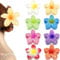YeahBoom 8 Pezzi Mollette Capelli Donna Grande,Fermagli per Capelli a Fiore,Pinze per Capelli Fiori Clip Artiglio,Antiscivolo Plastica Mollette Capelli per Donne e Ragazze Capelli Spessi