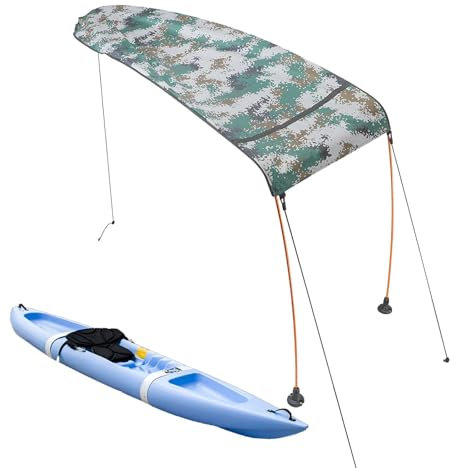Toldo para sombrilla de kayak - Parasol para botes, Toldo inflable para botes, | Sombra de sombrilla de playa, kit de hardware de base de montaje de toldo de kayak para pesca al aire libre, 140x63cm