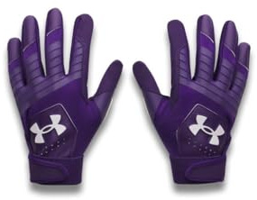 Under Armour Boys Youth Baseball Gloves (500) Purple/Purple/White, Small