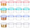 Fentar 16pcs Tarrinas de Plastico con Tapa, 200ML Tapers para Comida Hermetico, Duradero Recipientes para Salsa, Recipiente para Pequeñas Envases de Plastico con Tapa Almuerzo Yogur