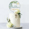 Personalised Religious Cake Topper – Custom Name & Occasion – Christening, Communion or Confirmation – Acrylic Floral Design with Cross – Reusable Printed Cake Decoration (Confirmation, Eucaliptus)