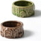 Kelivi Hamster Food Bowl, 2 Packs Ceramic Tree Hamster Bowls Guinea Pig Food Dish Water Bowls for Gerbil Mouse Chinchilla Hedgehog