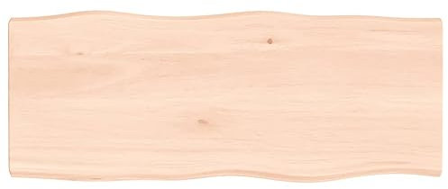 Massive Eiche Quadratische Tischplatte 40x40x4cm Unlackiert Naturkante Holz Tischplatte Rohholz Diele Esstisch Tischplatte Eichenholz Tischplatte