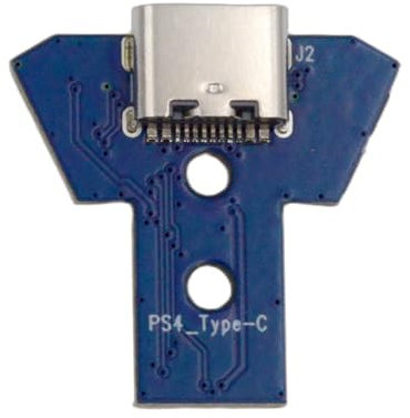 xiwai Reemplazo de Puerto de Carga JDS-040 para PS4 DualShock 4, Pieza de reparación JDS-055, módulo Conector de Placa, Conector Hembra Tipo C, reemplazo de Soldadura DIY