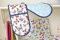 SixSigma Sports Double Oven Gloves Heat Resistant - Oven Mitts Heavy Duty Cotton Uk For Cooking, Baking, Kitchen Gloves Potholders Mother day Novelty Gifts For Men & Women (Multicolour Butterfly)