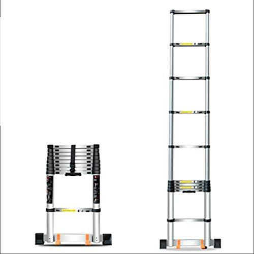 WFRUEDWC Extensión Escalera de la Escalera del hogar Plegable, aleación de Aluminio contra la Pared Escalera Recta, escaleras de elevación, Escalera de ingeniería (tamaño: Escalera Recta 3.5m)