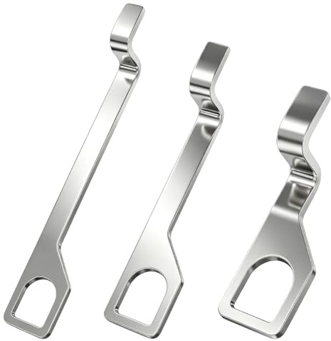 XPJBKC Heckklappenaufsteller für VW T5 T6, 3 Stück 10/15/20 cm Edelstahl Heckklappen Aufsteller, Heckklappenhalterung Camping Frischluftschloss-Haken, Passend für Camping- und Reisefahrten