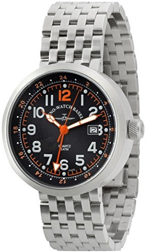 Zeno-Watch Herrenuhr - Rondo GMT (Dual Time) - B554Q-GMT-a15M