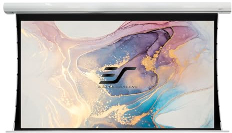 Elite Screens' Saker TAB Tension - Motorleinwand für Beamer Weiß / 5D CineGrey / 266 x 149 (16:9)(Vorlauf 30cm)