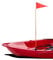 Lixada Bandera de seguridad para kayak de 120 cm para barco, canoa, yate, bote