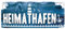 Heimathafen - Retro Deko Blechschild - Metallschild für ihren Lieblingsplatz - Dekoration Schild für Eingang Haustür Küche Garage Boot - vintage maritim style - Anker und Leuchtturm - 28x12cm