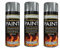 SK MERCHANDISE Silver Heat Resistant Matt Silver Spray Paint Stove High Temperature 300ml (3 Spray Cans)