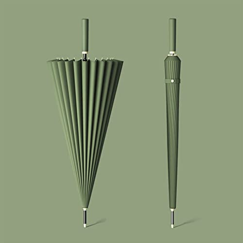 YZHY Large Golf Umbrella,24 Varillas para Mayor Resistencia,Muy Fuerte,A Prueba DE Viento,Estructura Reforzada con Fibra de Vidrio Unisex Paraguas clásicos