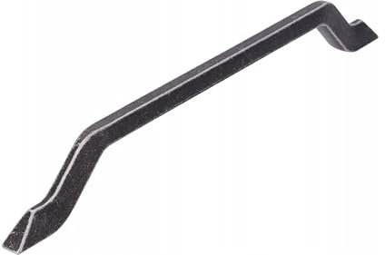 SIRO Möbelgriff Neuenburg, Modern, Druckguss eisenfarbig getrommelt matt, 250 mm x 32 mm x 9 mm, LA 224 mm, 2471-250ZN78