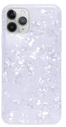 groov e Smartphone Cases - Design Case - Stylish & Fun Mobile Phone Protector Cover with Trendy Designs - Supports Wireless Charging - For iPhone 11 Pro - Pearl White