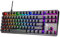 TECWARE Phantom+ 87-Tasten RGB-mechanische Tastatur (Schwarz) Wraith-brauner Schalter (vorgeschmiert, 50 g taktil) Verkabelt, Farbe und Beleuchtung pro Taste