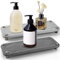 INFTYLE Sink Caddy, Instant Dry Sink Organizer, Fast Drying Stone Holder, Sponge Soap Holder Dispenser, Countertop Fast Drying Rack for Home Bathroom and Kitchen