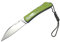 MIGUEL NIETO Navaja Storm 167-FLV, con hoja en acero inox. Böhler N690co de 8,5 cm. y empuñadura en Mikarta Verde, con cordón fiador incluido