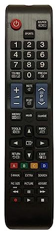 Aurabeam Fernbedienung Nachbau TM1250A BN59-01198Q für Samsung TV Fernseher UE32J5600AK UE32J5600AW UE32J5605AK UE32J5670SU UE32J5672SU UE32J6200AK UE32J6200AW UE32J6202AK