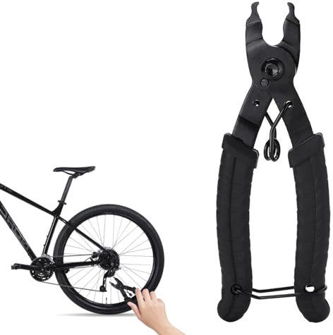 pcsfoe Kettenschloss Zange,Zange Kette Werkzeuge,Kettenzange Fahrradkette,Kettenschlosszange,Kettenzange 2 In 1 Opener Schließer Zange/Bike Kette Werkzeug Kompatibel Mit Allen Speed Chains Reparatur