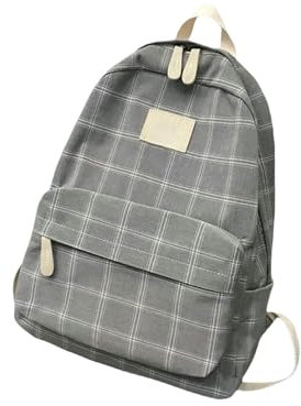 CNYMFF Rucksack Mode Girl College School Tasche Lässig Einfache Frauen Rucksack Für Teenager -Reise -Umhängetaschen Rucksack Rucksack-Grau