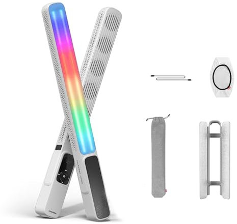 Zhiyun CINEPEER CF100 Bacchetta luminosa RGB da 100 W, Luce video LED portatile, CCT 2700K~6500K, TLCI?98 CRI?96, Tubo luminoso con aletta, Diffusore per Vlog, Streaming live, ecc.