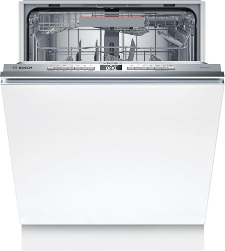 Bosch SMV4ENX06E Serie 4, Lavastoviglie da incasso a scomparsa totale, Home Connect, EfficientDry: apertura automatica della porta, Terzo cestello Extra Space, Assistente al lavaggio, 60 cm