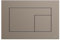 TECE Tecevelvet Betätigungsplatte für WC-Garnitur, für Zweimengentechnik, 220 x 150 x 5 mm, 9240730, Farbe: Beige-Braun