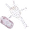 Voarge Red de Baño para Bebés, Asiento de Baño para Bebé Recién Nacido, Cojín de Baño Recién Nacido, Soporte de Baño Ajustable Plegable Flotante para bebé de 0 a 18 Meses (Estrellas regulares)