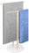 Porta Asciugamani Bagno da Terra con Base Bianca Marmo Portasciugamani Autoportante con 2 Barre Porta Salviette da Pavimento Acciaio inox SUS304 a forma di T (Oro, Base in Marmo Bianco)