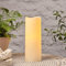 Lights4fun Vela LED de 30 cm Sin Llama Blanca Cálida a Pilas con Temporizador Decoración Impermeable para Jardín Balcón y Exteriores