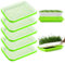 UZSUZZ Bandejas para Brotes de Semillas 5 Bandejas de Germinación de Semillas Bandeja de Germinación de Gran Capacidad Propagador Hidropónico Saludable Sin BPA 34 x 25CM