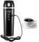 QCXWCJWD 24v/12v Travel Electric Kettle for Car/Truck, 500ml Car Heating Kettle with Lcd Display, 304 Stainless Steel，Anti-Dry Burn Protection
