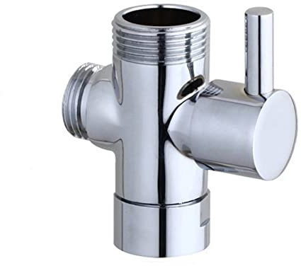 OSALADI Válvula Desviadora De Ducha De Ángulo De Vías Adaptador De Cabezal De Ducha Instalación y Para Baños