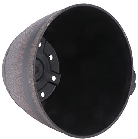 BESPORTBLE Vaso Fioriera in Finto Legno Per Limoni e Alberi - Contenitore Rotondo Per Piante in Simil Rattan - Ideale Per Giardini e Terrazzi