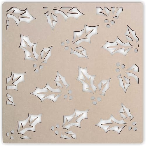 Lattice Panel with a Christmas Wooden Cut Out Design MDF Home & Yard Décor - Wall Panel - Privacy Screen - Trellis - Indoor and Outdoor Use