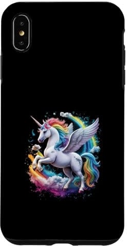 Flying rainbow unicorn Case for iPhone XS Max
