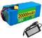 CUCKQUIC Batterie Li-Ion 36 V 20 Ah,Wiederaufladbare Batterien Lithium-Ionen-Akku,Pour Vélo Électrique Avec BMS 10S4P Et Chargeur 36 V 20 Ah,T