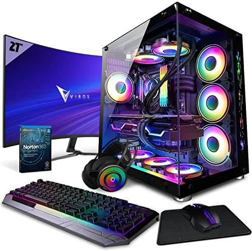 Vibox SG-X-232 Gaming PC Bundle • Intel Core i9 14900KF 24-Core • Nvidia RTX 5080 16GB • 32GB RAM • 1TB NVMe SSD • Windows 11 • 27 Monitor • WiFi