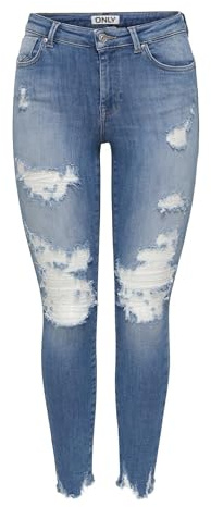 ONLY Damen Onlpower Mid Pushup Dest Skinny DNM Onlpower Mid Pushup Dest Skinny DNM