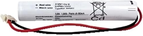 Batteria sostitutiva per lampade di emergenza 3sc 3.6v 1800mah molex