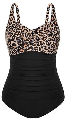 Hanna Nikole Tummy Control Swimwear One Piece Swimsuit for Women Push UP Swimming Costumes Bathing Suits Padded Monokinis for Beach,Sunbathing