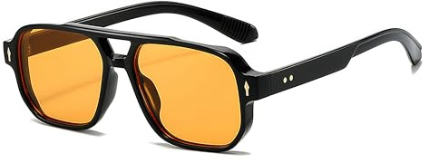 Hviomru Mode Quadratisch Sonnenbrille,Trendy Vintage Square Sonnenbrille für Damen und Herren,UV Schutz